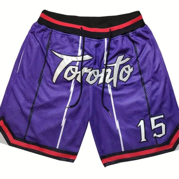 Retro Drip VINSANITY #15 Raptors Between-The-Legs Logo Basketball Shorts Men’s L - Picture 1 of 1